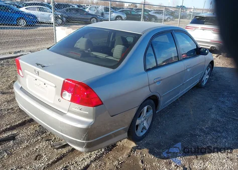 2005 Honda Civic Ex из США, поврежденный, VIN 2HGES25775H555985
